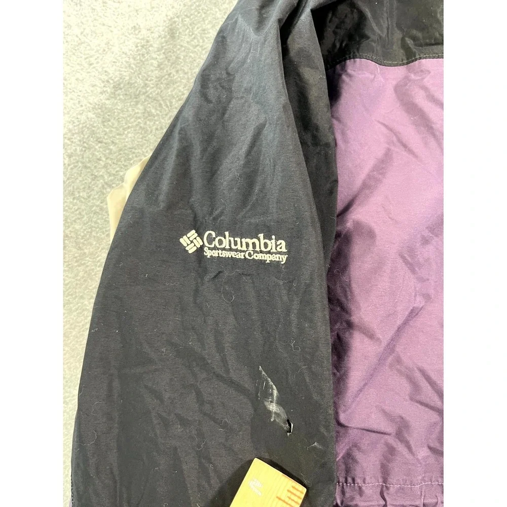 Columbia Omni-Tech Waterproof Jacket Womens Large Multicolor Mesh Lined Full Zip